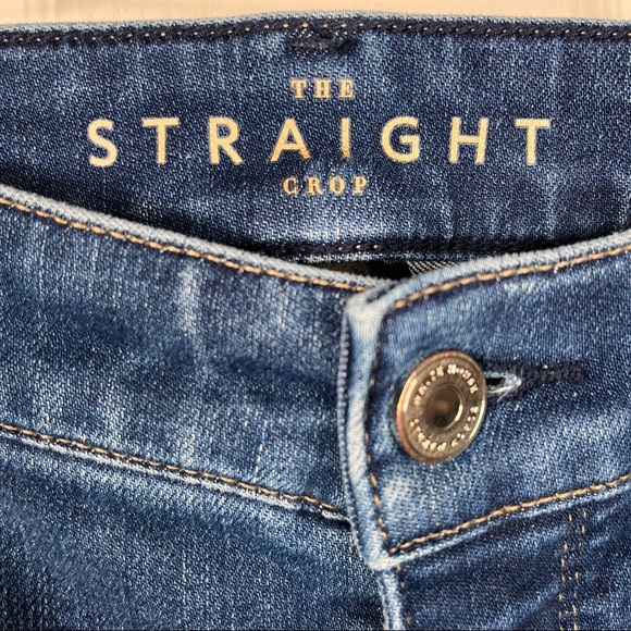 White House Black Market High Rise The Straight Crop Sz 8 L - Picture 6 of 13